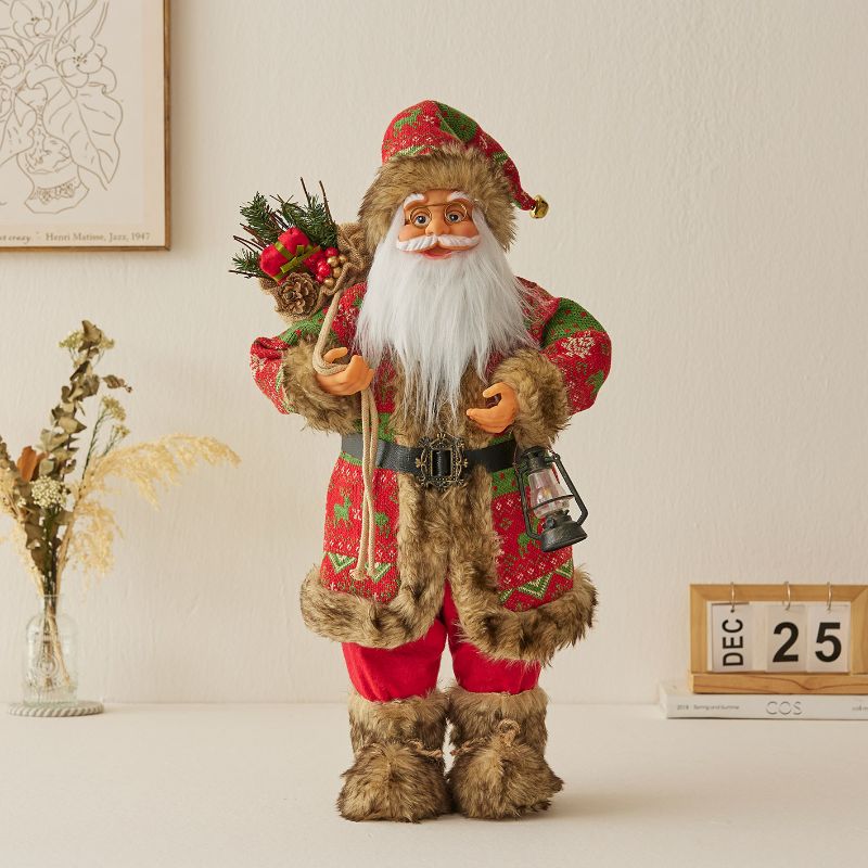 Christmas,Santa Claus with lantern